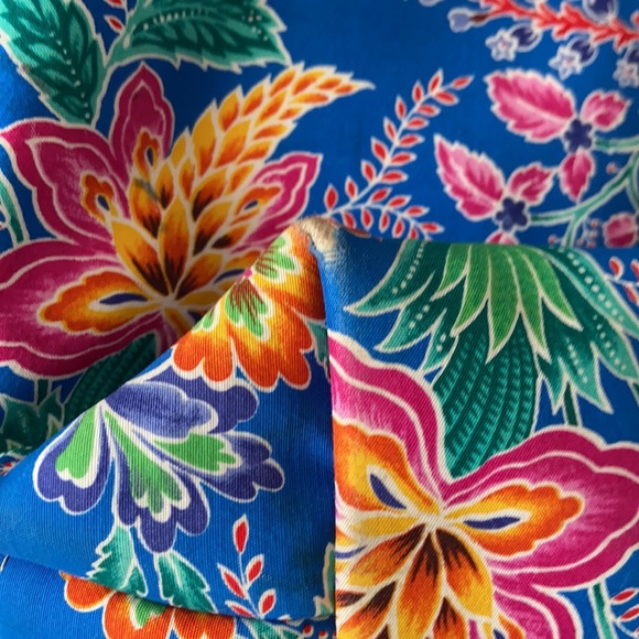 Tropical Weekender Bag w/ Real Leather Handles - Picture 9 of 9